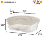 Cama Siesta Deluxe De Plástico Ferplast