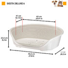 Cama Siesta Deluxe De Plástico Ferplast - Tamanho 6 A 10