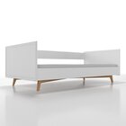 Cama Sofá Infantil Em Mdf Zen Moderna Branco