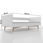 Cama Sofá Infantil Em Mdf Zen Moderna Branco