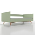 Cama Sofá Infantil Em Mdf Zen Moderna Verde