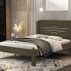 Cama Sofia Casal Castanho/off White – Vj Móveis