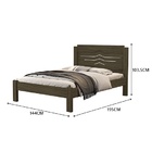 Cama Sofia Casal Castanho/off White – Vj Móveis