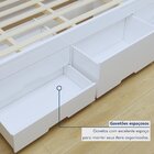Cama Solteira Infantil 2 Gabetas Com Puxador Embutido Alice B
