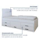 Cama Solteira Infantil 2 Gabetas Com Puxador Embutido Alice B