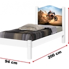 Cama Solteiro,moto Cross Cama Infantil, Cama Para Menino