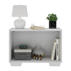 Cama Solteiro 100% Mdf Com Colchão E Mesa De Cabeceira 2 Port