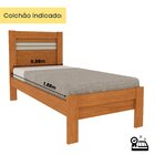 Cama Solteiro 100% Mdf Safira Cinamomo