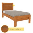 Cama Solteiro 100% Mdf Safira Cinamomo