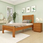Cama Solteiro 100% Mdf Safira Cinamomo
