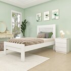 Cama Solteiro 100% Mdf Safira Neve