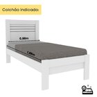 Cama Solteiro 100% Mdf Safira Neve