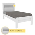 Cama Solteiro 100% Mdf Safira Neve