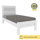 Cama Solteiro 100% Mdf Safira Neve