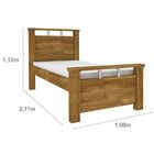Cama Solteiro 109 Tcil Moveis Ipe Rustic Cestaplus