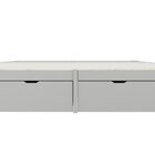 Cama Solteiro 2 Gavetas Madeira Maciça Beauty Cool Grey