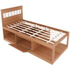 Cama Solteiro 2 Nichos 1 Bau Cm8037 Tecno Mobili