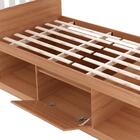 Cama Solteiro 2 Nichos 1 Bau Cm8037 Tecno Mobili