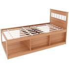 Cama Solteiro 2 Nichos 1 Bau Cm8037 Tecno Mobili