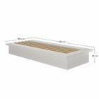 Cama Solteiro 8284 Oriental  Branco