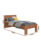 Cama Solteiro 90 Los Angeles Nogal