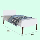 Cama Solteiro 90 Orlando Branco - Art In Móveis