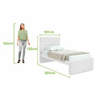 Cama Solteiro 90cm Em Mdf Loop Lopas