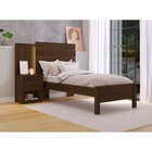Cama Solteiro 90cm Granada Com Mesa De Cabeceira Nocciola