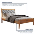 Cama Solteiro 90cm Vivare Amêndoa Mel/veludo Cinza Claro
