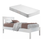 Cama Solteiro Ace Branco Com Colchão