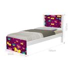 Cama Solteiro Adesivada Borboletas