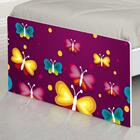 Cama Solteiro Adesivada Borboletas