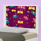 Cama Solteiro Adesivada Borboletas