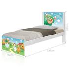 Cama Solteiro Adesivada Fazendinha Com Colchão