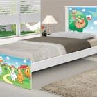 Cama Solteiro Adesivada Fazendinha Com Colchão