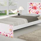 Cama Solteiro Adesivada Rosas