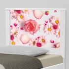 Cama Solteiro Adesivada Rosas