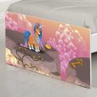 Cama Solteiro Adesivada Unicórnios Mágicos