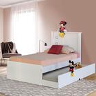 Cama Solteiro Alicante Branca Com Auxiliar