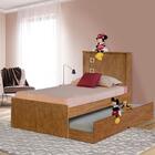 Cama Solteiro Alicante Mel Com Auxiliar Com Cabeceira