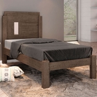 Cama Solteiro Amanda Chocolate