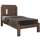 Cama Solteiro Amanda Chocolate