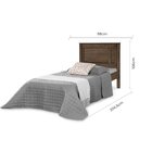 Cama Solteiro Amélia  Amêndoa