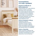 Cama Solteiro Ananda Cabecasa Madeiraoriginals Off-white/mel