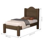 Cama Solteiro Andrea Estrado Reforçado Chocolate