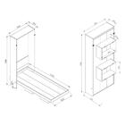 Cama Solteiro Articulável Com Nichos Para Colchão 188x78 Mult