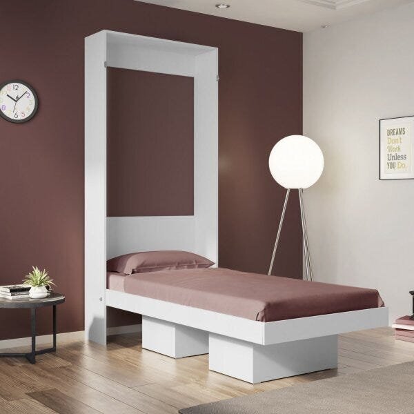 Cama Solteiro Articulável Vertical 80cm Manhattan Art In Móve