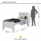Cama Solteiro Athenas Plus  Branco