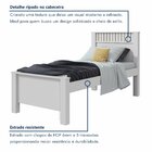 Cama Solteiro Athenas Plus  Branco