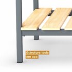 Cama Solteiro Ayla Yescasa Cinza Grafite